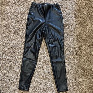 Express Black Faux Leather Leggings